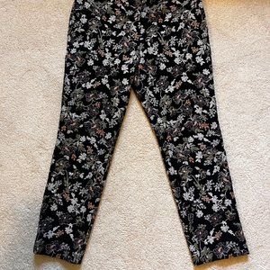 Loft  floral Marisa tapered leg pant